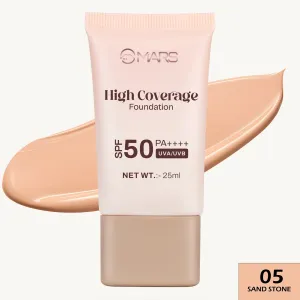 MARS High Coverage Foundation SPF 50 PA++++ – Shade 05 Sand Stone (25 ml)